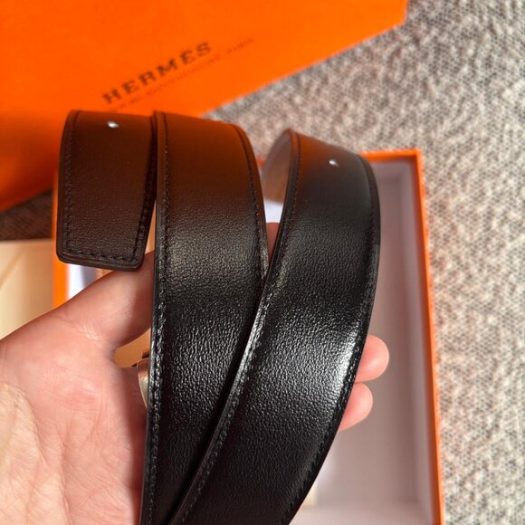 Brand New - Hermes H Belt Buckle & Reversible Leather Strap 32 mm - Picture 7 of 11